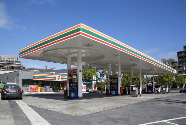 Exterior of a convenience store.