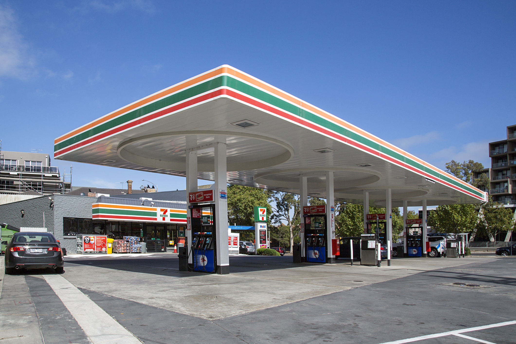 Exterior of a convenience store.